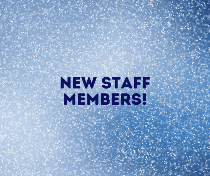 New Staff Members